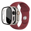 Harena Silicone Sport Bandje Met Glazen Case Voor Series Ultra