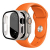 Harena Silicone Sport Bandje Met Glazen Case Voor Series Ultra
