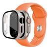 Harena Silicone Sport Bandje Met Glazen Case Voor Series Ultra