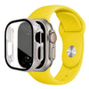 Harena Silicone Sport Bandje Met Glazen Case Voor Series Ultra