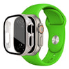 Harena Silicone Sport Bandje Met Glazen Case Voor Series Ultra