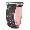 Bene Gegraveerd Bloemen Silicone Galaxy Bandje