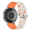 Bene Gegraveerd Bloemen Silicone Galaxy Bandje
