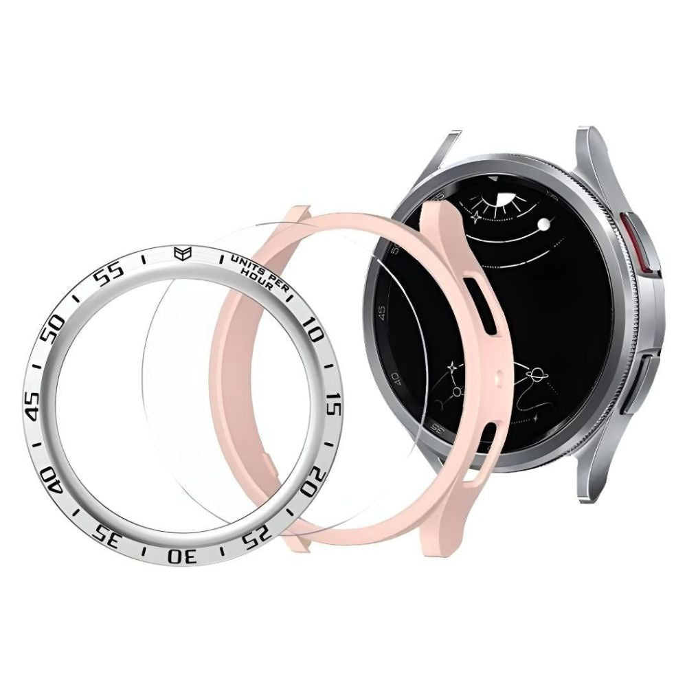 Deus 3-in-1 Bumper Bescherming Voor Samsung Galaxy Watch - Astra Straps