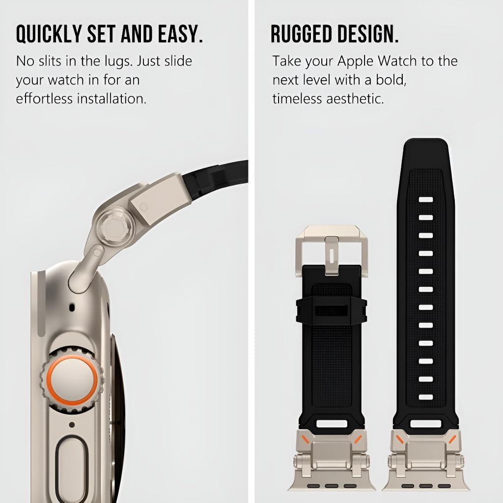 Lacertus Rugged Silicone Sports Band - Astra Straps