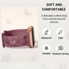 Levo Floral Engraved Silicone Band - Astra Straps